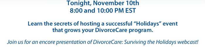 Tonight, November 10th, 8:00 and 10:00 PM EST