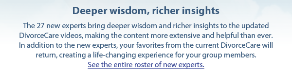 The new DivorceCare is now shipping. Upgrade at a discount!