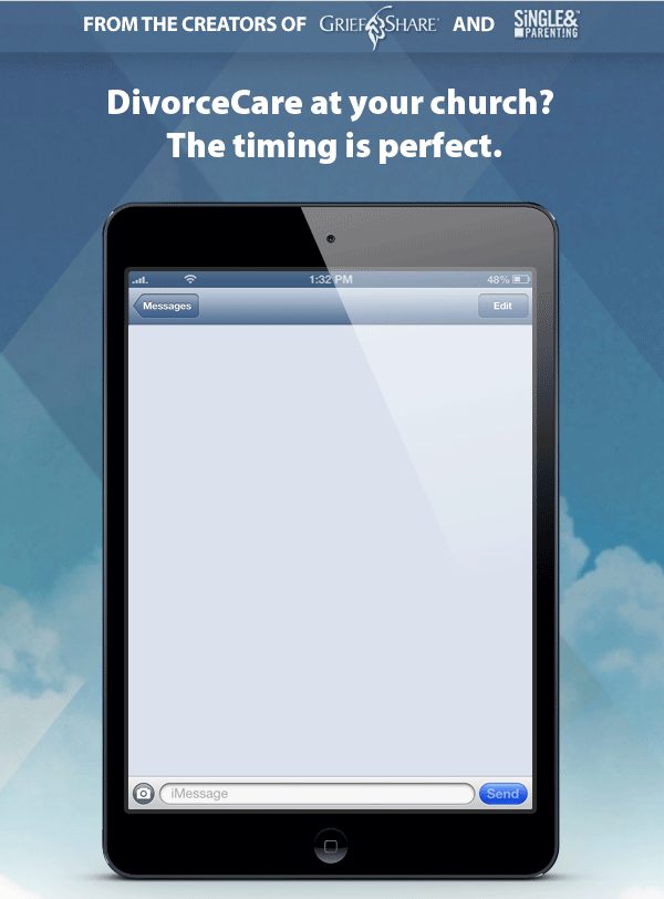 DivorceCare at your church? The timing is perfect.