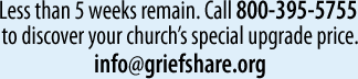 Less than 5 weeks remain. Call 800-395-5755 to discover your church’s special upgrade price.