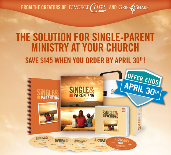 The solution for single-parent ministry at your church. Learn more or  Order now
